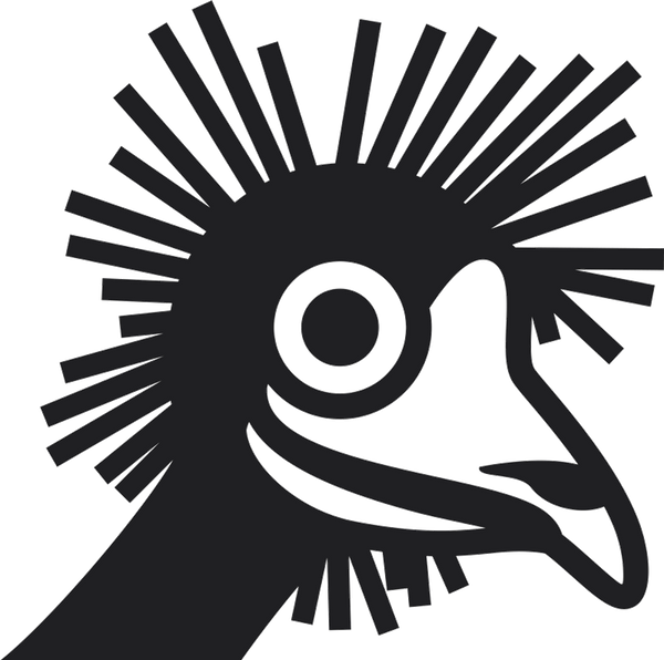 Emu Head Rubber Stamp - Stamptopia