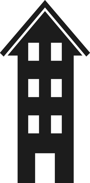 Extra-Tall House Rubber Stamp - Stamptopia