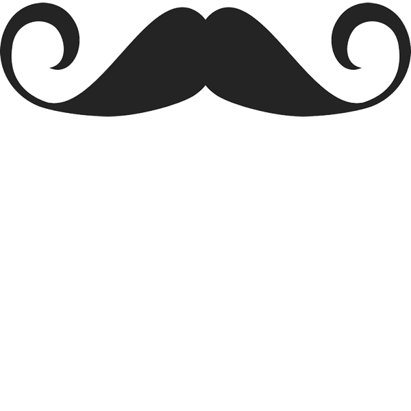 Faux Handlebar Rubber Stamp - Stamptopia