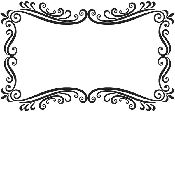 Flourishing Rectangle Rubber Stamp - Stamptopia