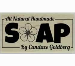 Flower & Border Design Handmade Soap Stamp - 3" X 1.5" - Stamptopia