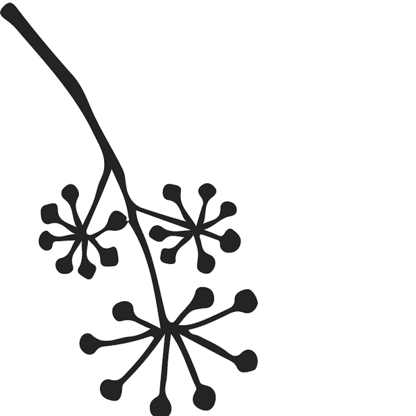 Flowering Spores Rubber Stamp - Stamptopia