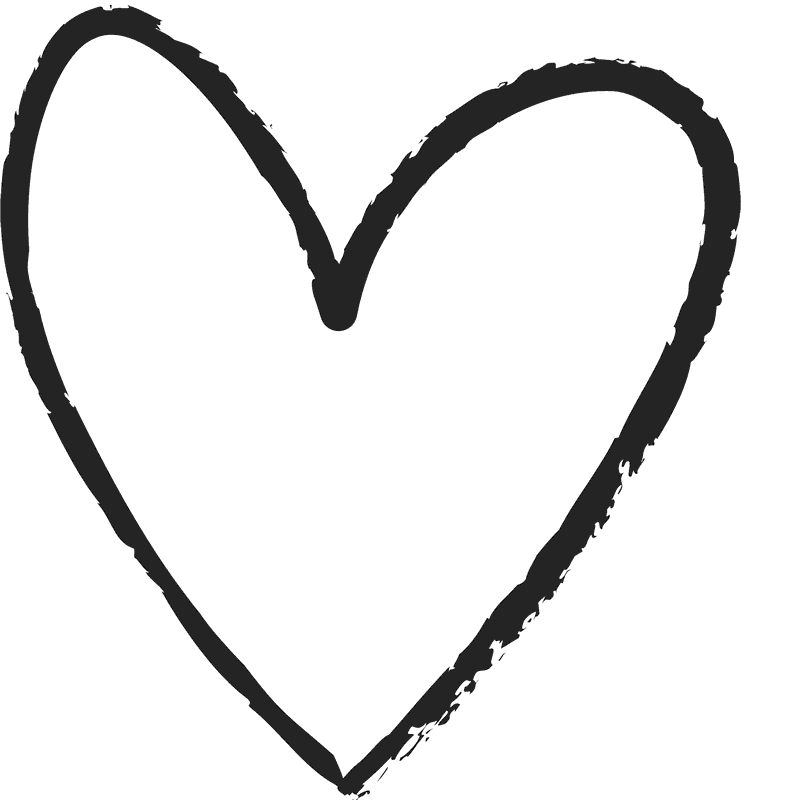 Fun Distressed Heart Rubber Stamp - Stamptopia