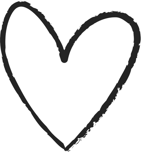 Fun Distressed Heart Rubber Stamp - Stamptopia