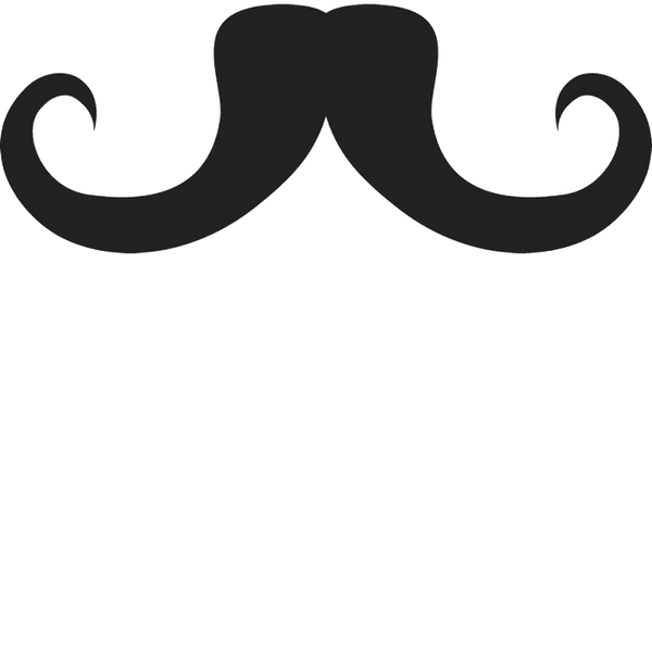 Funky Handlebar Rubber Stamp - Stamptopia