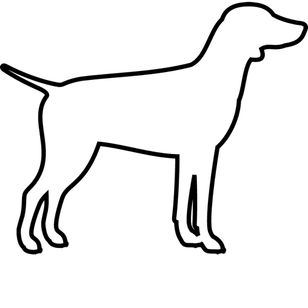 German Pointer Rubber Stamp (Outline) - Stamptopia