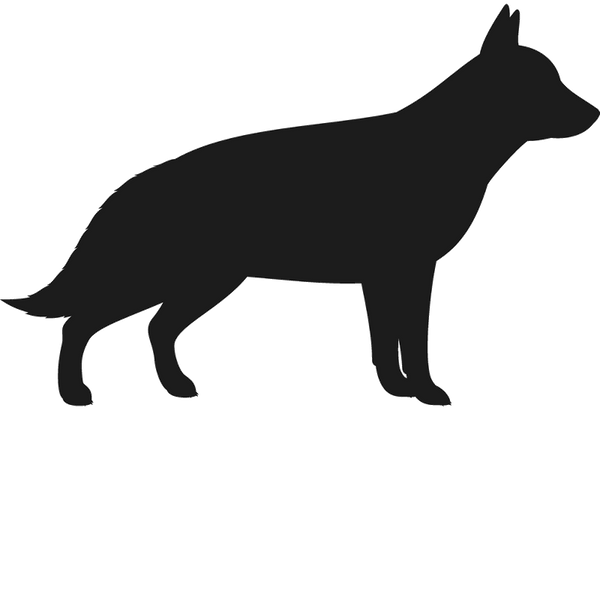German Shepherd Stamp (Silhouette) - Stamptopia