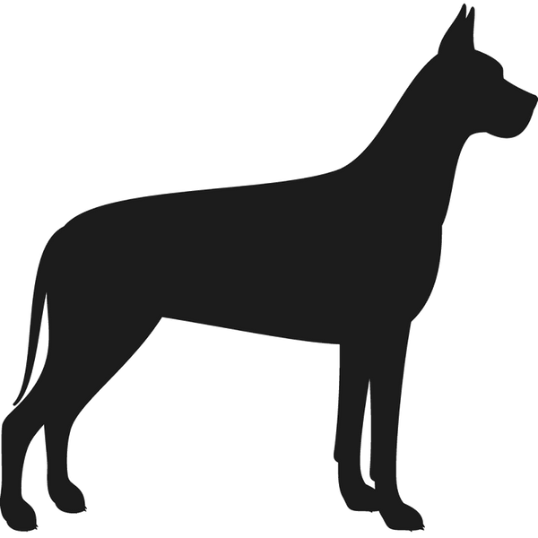 Great Dane Stamp (Silhouette) - Stamptopia