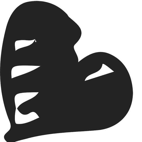 Handdrawn Bold Heart Stamp - Stamptopia