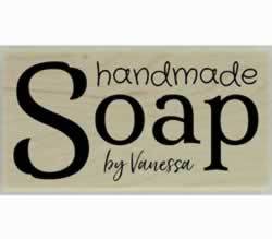 Handmade Soap Customized Stamp - 3" X 1.5" - Stamptopia