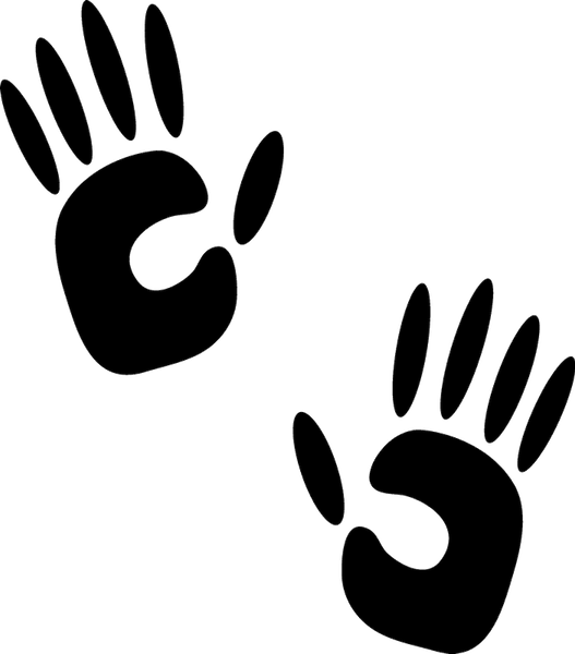 Handprint Rubber Stamp - Stamptopia