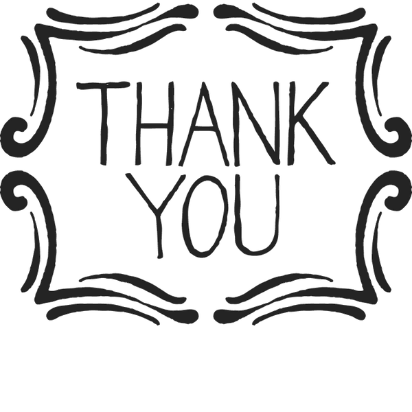 Handwritten Thank You Stamp - Stamptopia
