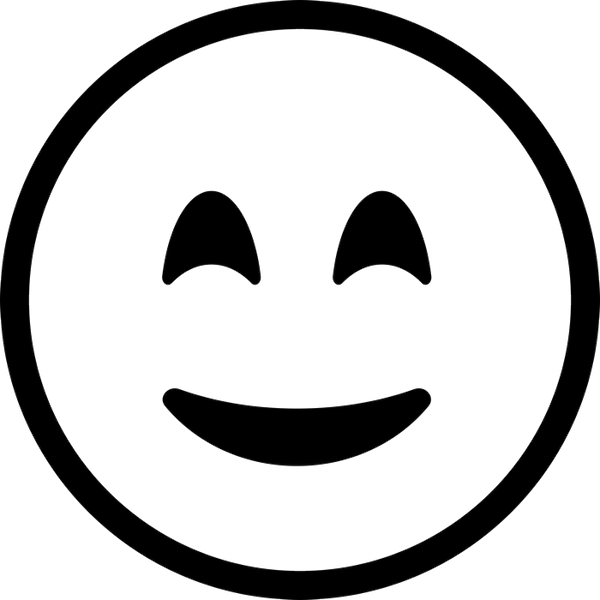 Happy Face Emoji Rubber Stamp - Stamptopia