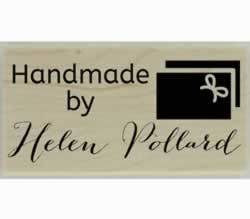 Helen Handmade By Custom Stamp - 1.5" X 0.75" - Stamptopia