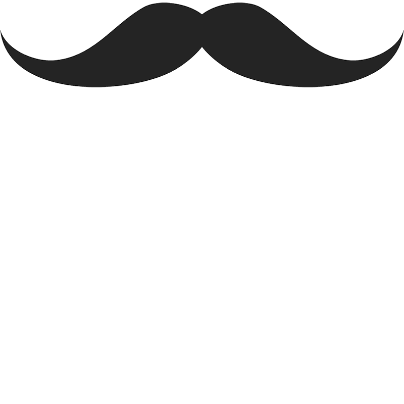 Hercules, Jr. Mustache Rubber Stamp - Stamptopia