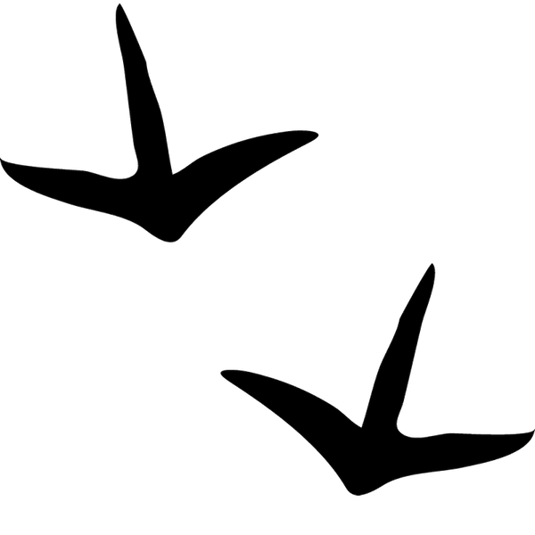 Heron Tracks Rubber Stamp - Stamptopia