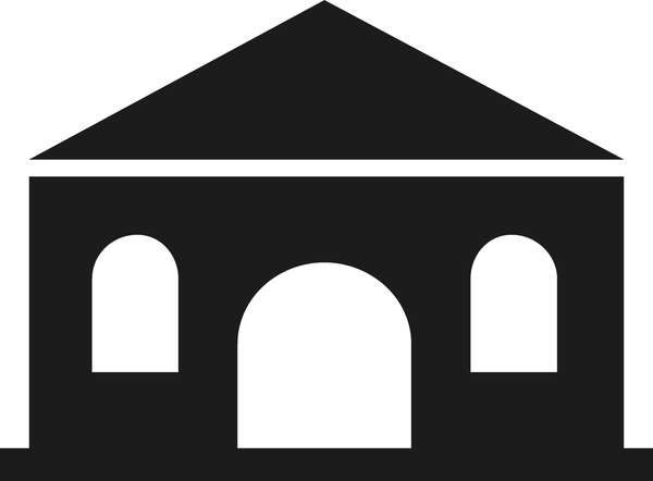 Home With Arched Windows Stamp - Stamptopia