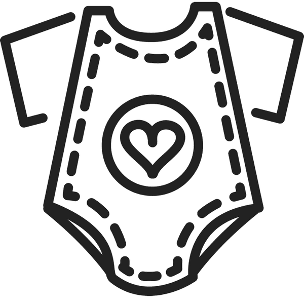 Homemade Onesie Rubber Stamp - Stamptopia
