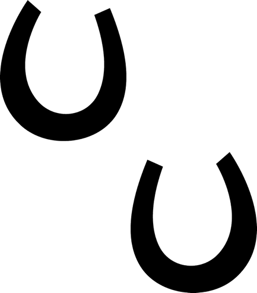 Horseshoe Rubber Stamp - Stamptopia