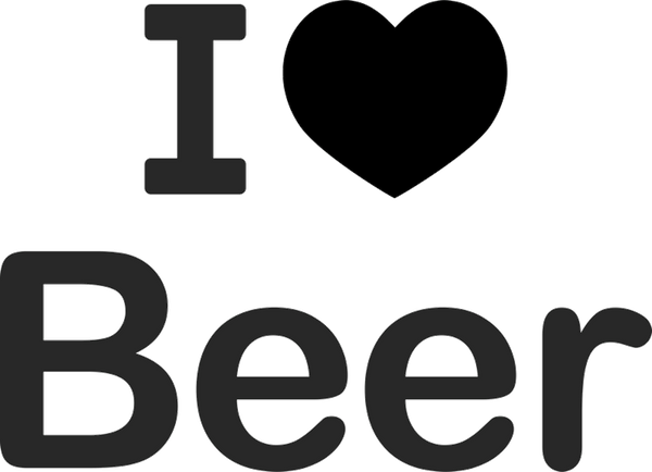 I Love Beer Rubber Stamp - Stamptopia