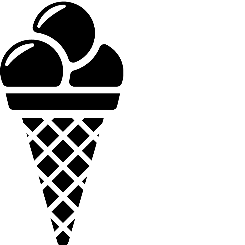Ice Cream Cone Rubber Stamp - Stamptopia