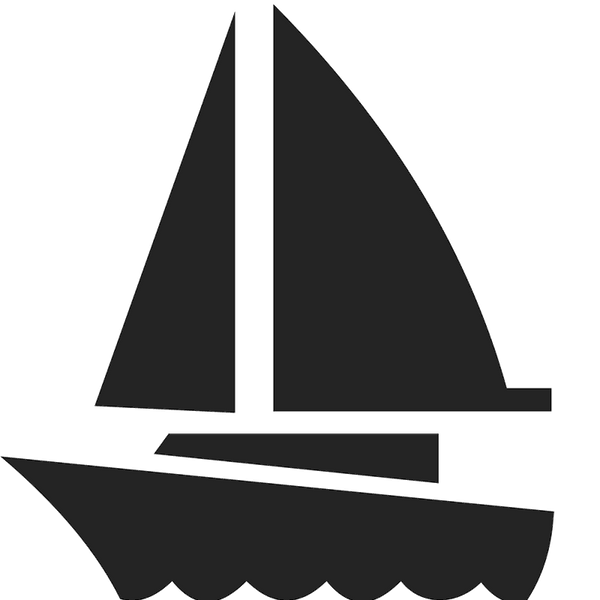 'I'M On A (Sail)Boat!' (Petite) Stamp - Stamptopia