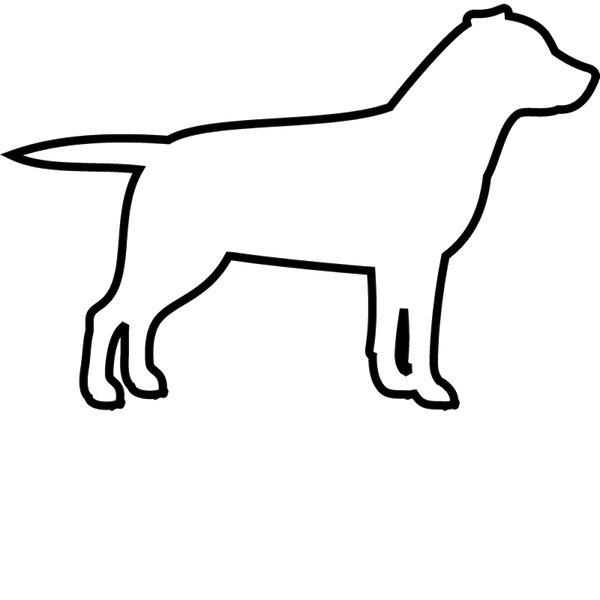 Labrador Retriever Rubber Stamp (Outline) - Stamptopia