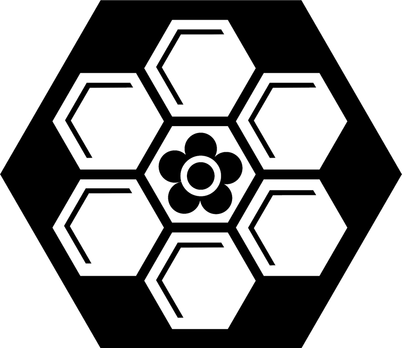 Large Honeycomb Design Hexagon Rubber Stamp - Stamptopia