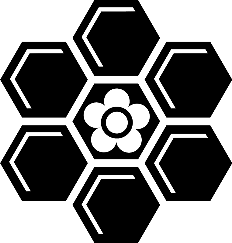 Large Honeycomb Design Rubber Stamp - Stamptopia