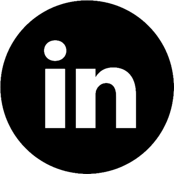 Linkedin Round Logo Rubber Stamp - Stamptopia