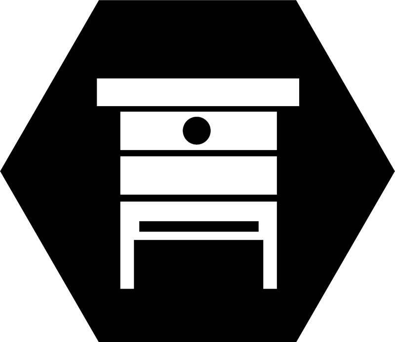 Man Made Beehive Hexagon Rubber Stamp - Stamptopia