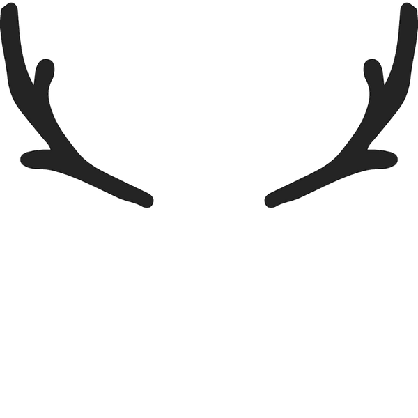 Medium Antlers Rubber Stamp - Stamptopia