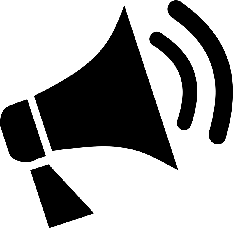 Megaphone Rubber Stamp - Stamptopia