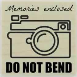 Memories Enclosed Custom Stamp - 1.5" X 1.5" - Stamptopia