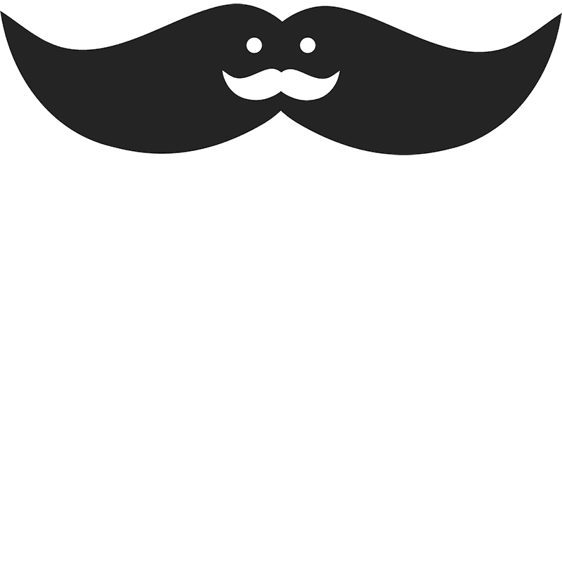 Meta Moustache Rubber Stamp - Stamptopia