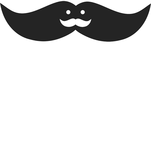 Meta Moustache Rubber Stamp - Stamptopia