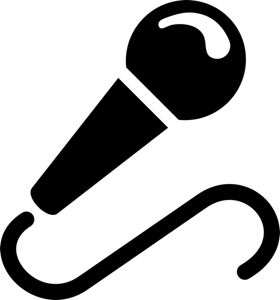 Microphone Rubber Stamp - Stamptopia