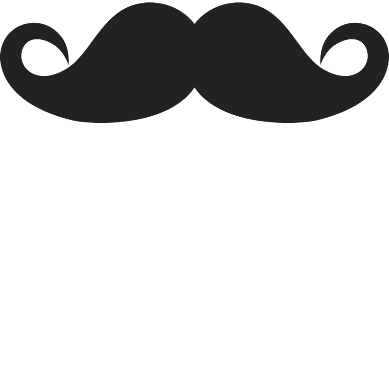 Moustachio Rubber Stamp - Stamptopia