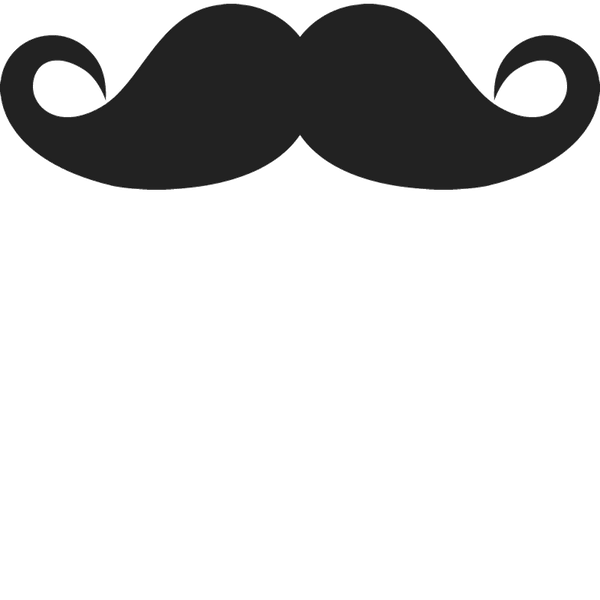Moustachio Rubber Stamp - Stamptopia