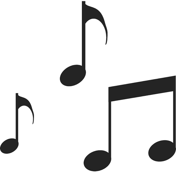 Music Notes Rubber Stamp - Stamptopia