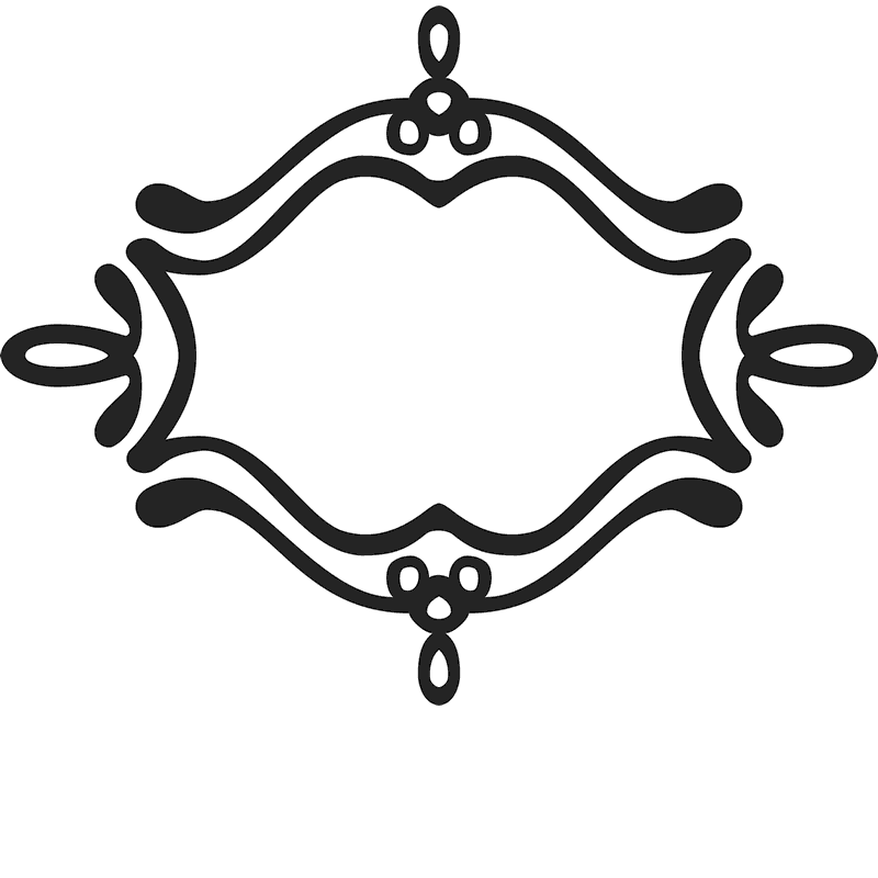 Ornamental Frame Rubber Stamp - Stamptopia