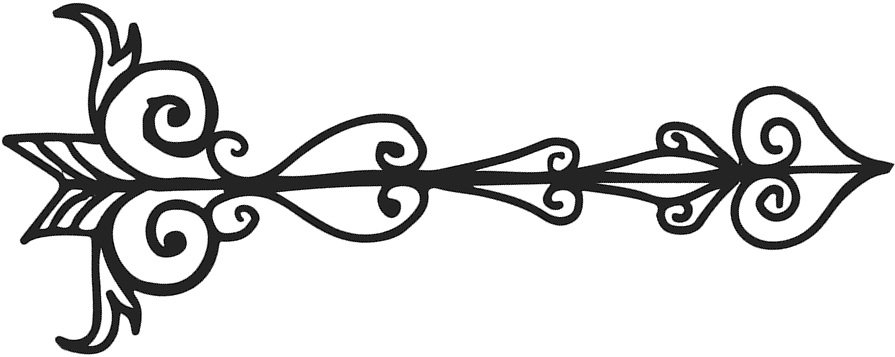 Ornate Arrow Rubber Stamp - Stamptopia