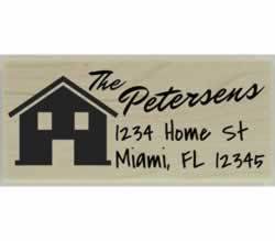 Petersen Custom Home Return Address Stamp - 2.5" X 1" - Stamptopia