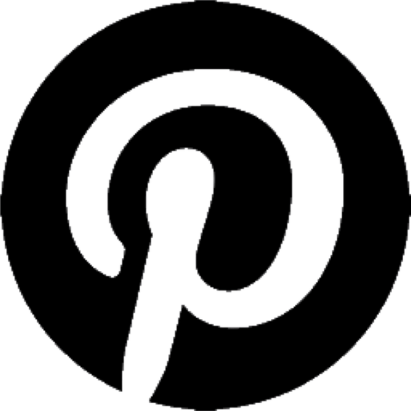 Pinterest Round Logo Rubber Stamp - Stamptopia