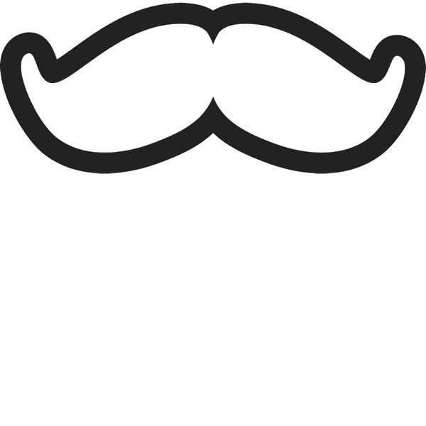 Pop, Can'T Stop Moustache Rubber Stamp - Stamptopia