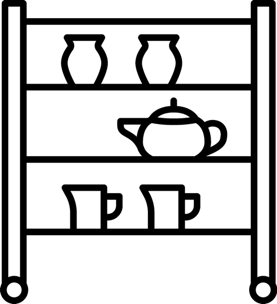 Pottery Drying Rack Rubber Stamp - Stamptopia