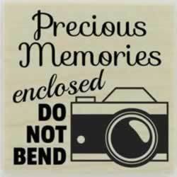 Precious Memories Custom Stamp - 1.5" X 1.5" - Stamptopia