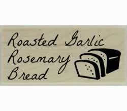 Roasted Garlic Rosemary Bread Stamp - 2" X 1" - Stamptopia