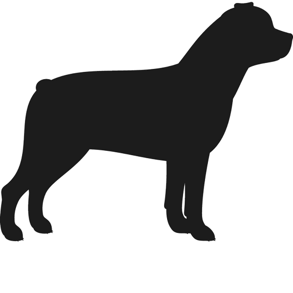 Rottweiler Stamp (Silhouette) - Stamptopia