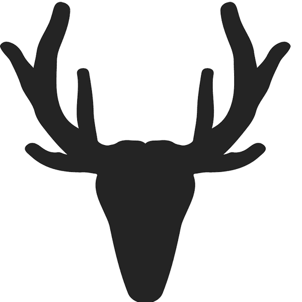 Rustic Antler Silhouette Stamp - Stamptopia